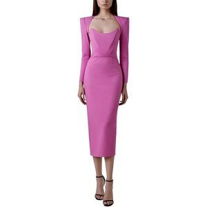 Camila Blanco Womens  Midi Dress